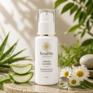 Real Me Organic Cleanser - 75 mL white Mezzo pump